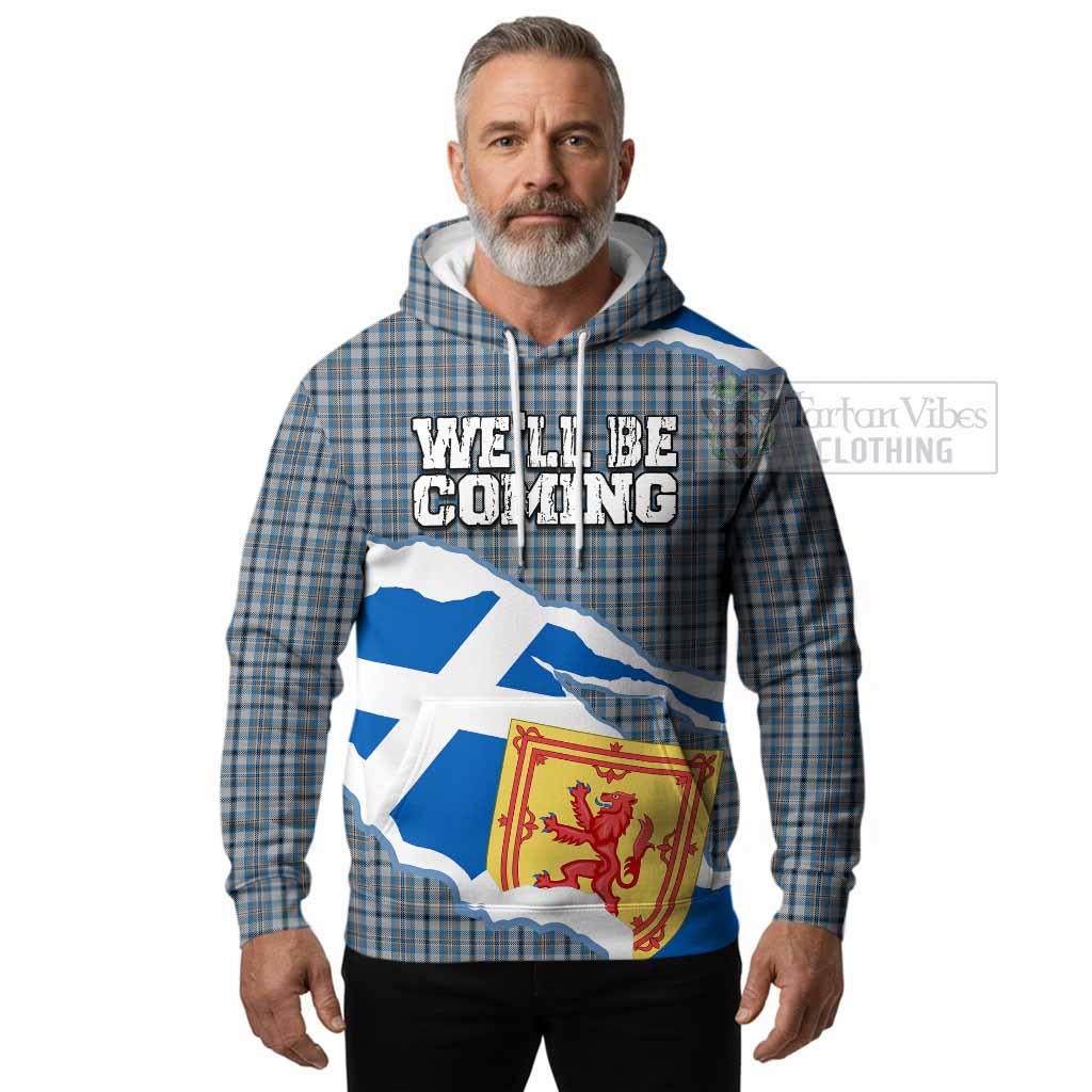 Conquergood Scotland Football Tartan Hoodie We'll Be Coming