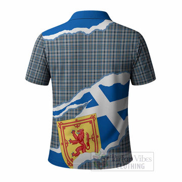Conquergood Scotland Football Tartan Polo Shirt We'll Be Coming