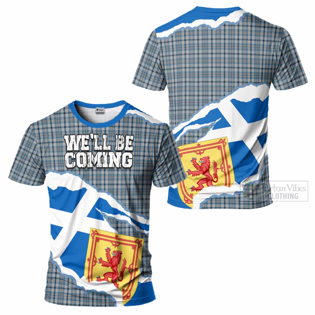 Conquergood Scotland Football Tartan T-Shirt We'll Be Coming