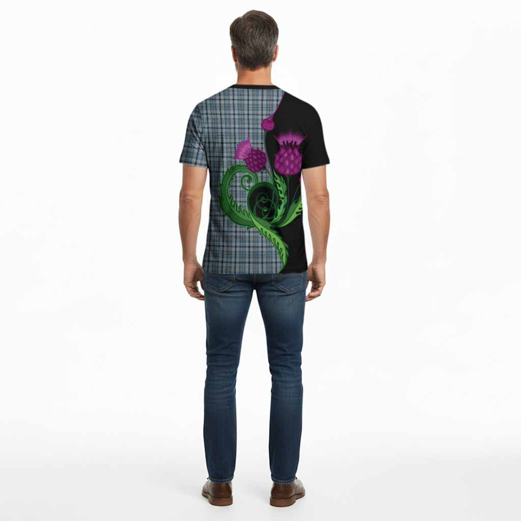 Conquergood Tartan Cotton T-shirt Traditional Scottish Thistle