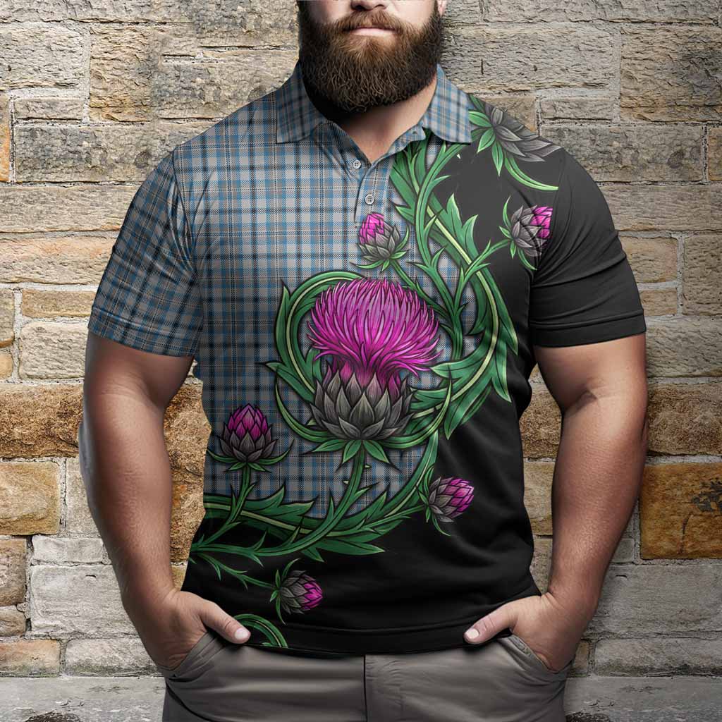 Conquergood Tartan Polo Shirt Resilient Scottish Thistle