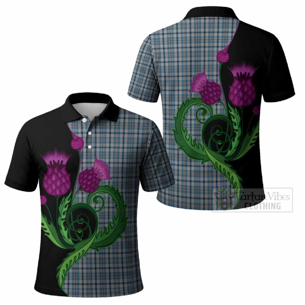 Conquergood Tartan Polo Shirt Traditional Scottish Thistle