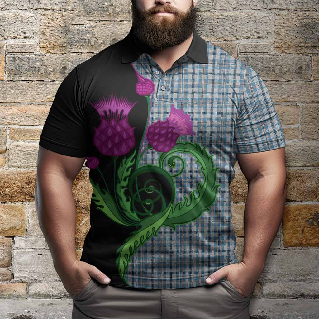 Conquergood Tartan Polo Shirt Traditional Scottish Thistle