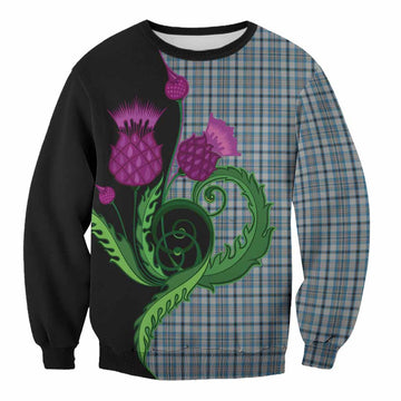 Conquergood Tartan Sweatshirt Traditional Scottish Thistle