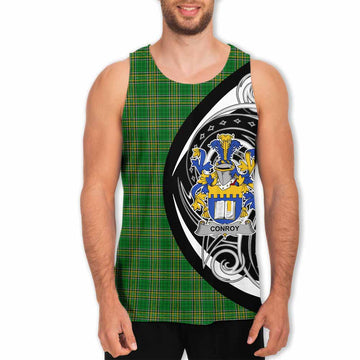 Tartan Vibes Clothing Conroy Irish Clan Men's Tank Top Celtic Circle Style