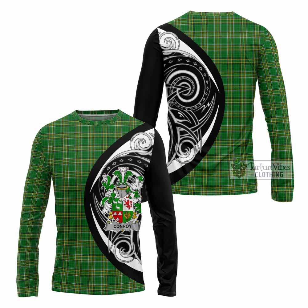 Conroy Green Irish Clan Long Sleeve T-Shirt Celtic Circle Style - Tartan Vibes Clothing