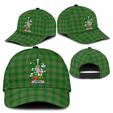 Conroy Green Irish Clan Tartan Classic Cap with Coat of Arms