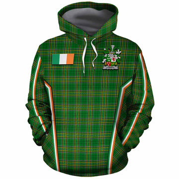 Conroy Green Irish Clan Coat of Arm Tartan Cotton Hoodie Flag Style