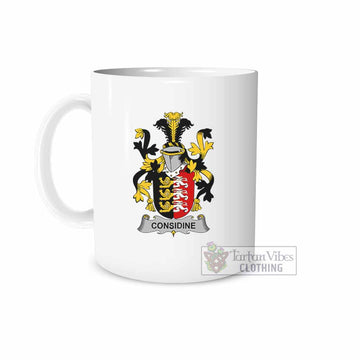 Tartan Vibes Clothing Considine Irish Clan Coat of Arms Ceramic Mug