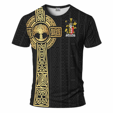 Considine Irish Coat of Arms T-Shirt with Celtic Tree of Life Inspired
