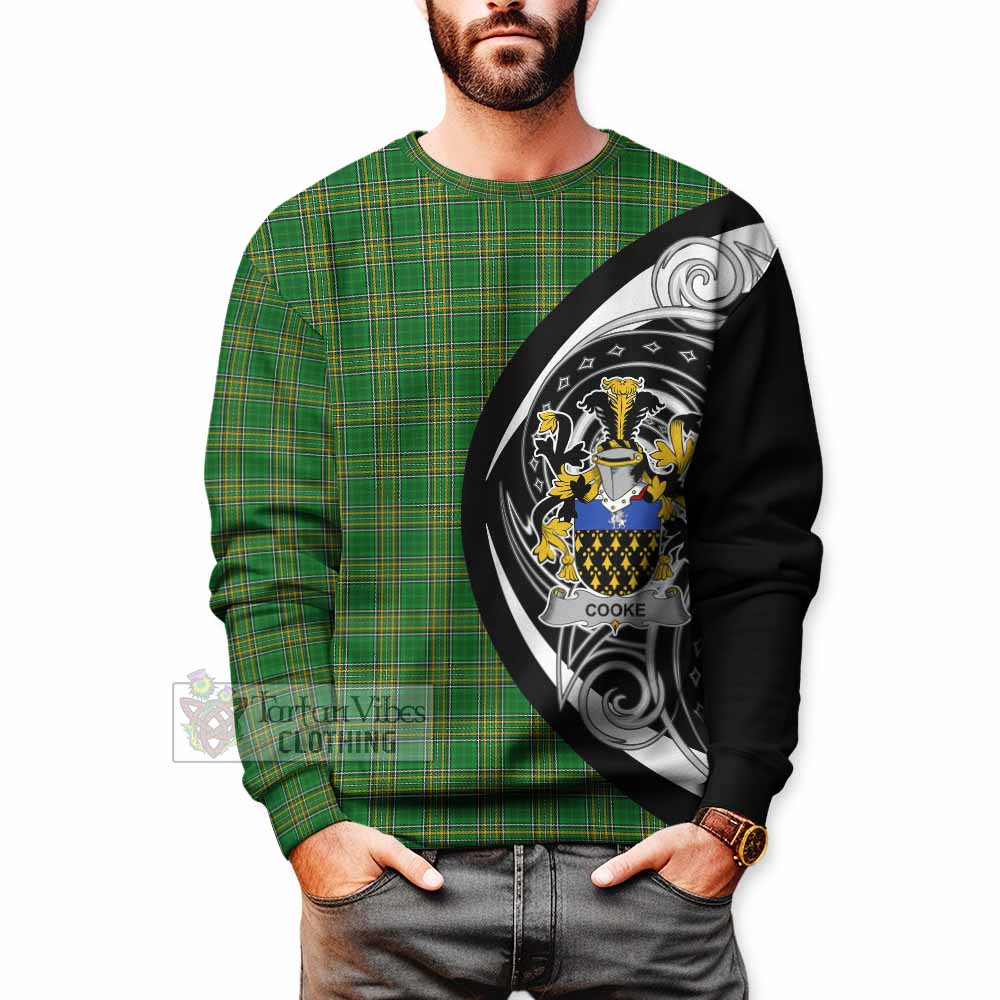 Cooke Irish Clan Sweatshirt Celtic Circle Style - Tartan Vibes Clothing