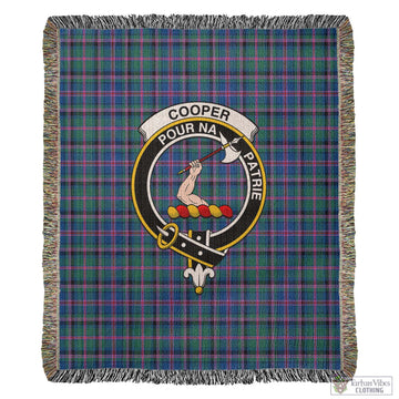 Cooper Tartan Woven Blanket with Family Crest