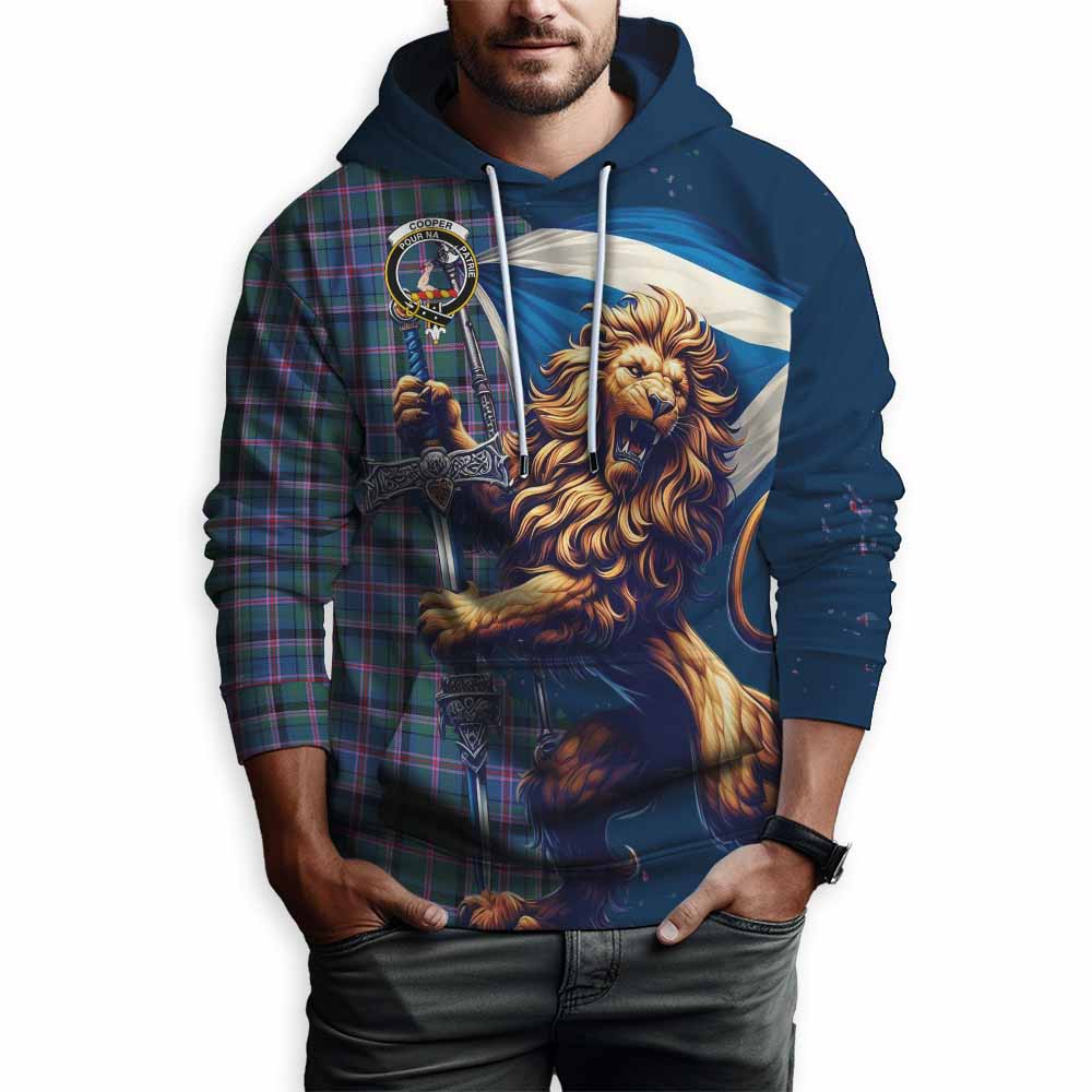 Coull Tartan Family Crest Hoodie with Scottish Majestic Lion Zip Hoodie - Tartan Vibes Clothing