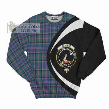Cooper Tartan Sweatshirt with Family Crest Circle Style