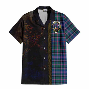 Cooper Tartan Family Crest Hawaiian Shirt Alba Gu Brath Be Brave Lion Ancient Style