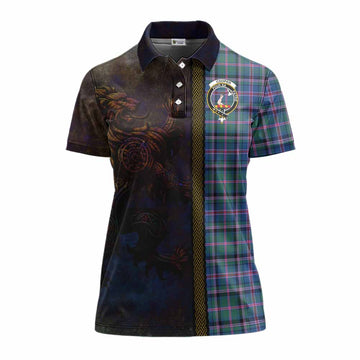 Cooper Tartan Family Crest Women's Polo Shirt Alba Gu Brath Be Brave Lion Ancient Style