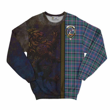 Cooper Tartan Family Crest Sweatshirt Alba Gu Brath Be Brave Lion Ancient Style