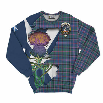 Tartan Vibes Clothing Cooper Tartan Family Crest Sweatshirt Scottish Thistle Celtic Inspired