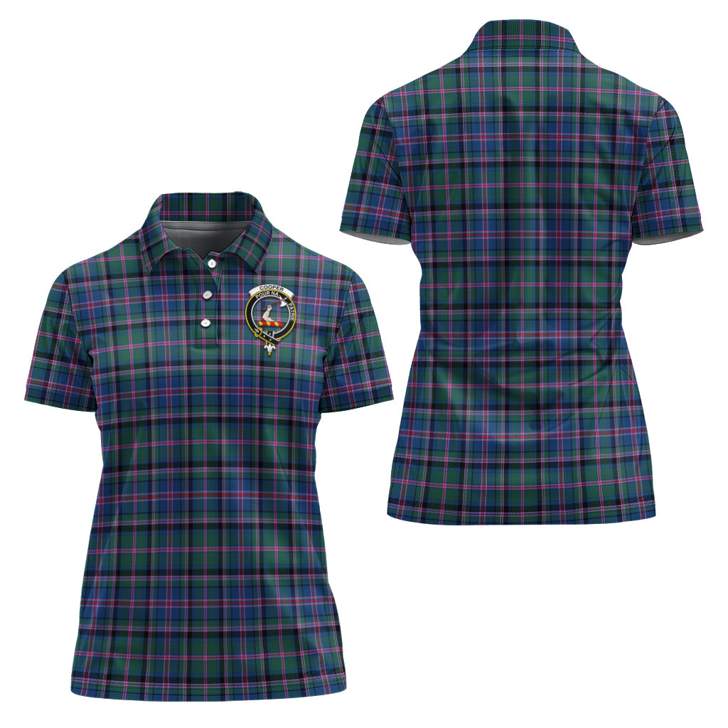 cooper-tartan-polo-shirt-with-family-crest-for-women