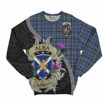 Cooper Tartan Family Crest Sweatshirt Lion Rampant Royal Thistle Shield Celtic Inspired