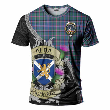 Tartan Vibes Clothing Cooper Tartan Family Crest T-Shirt Lion Rampant Royal Thistle Shield Celtic Inspired