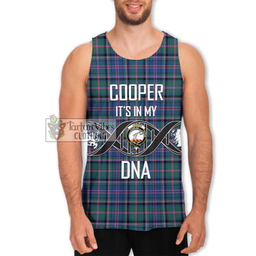 Cooper Tartan Men's Tank Top with Family Crest DNA In Me Style Men - Tartanvibesclothing Shop
