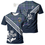 Cooper Tartan T-Shirt Featuring Thistle and Scotland Map Kid's Shirt - Tartanvibesclothing Store