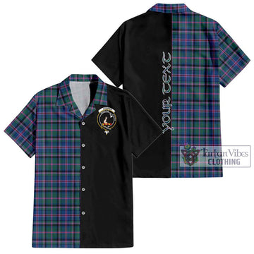 Cooper Tartan Short Sleeve Button Shirt with Family Crest and Half Of Me Style Kid - Tartanvibesclothing Shop