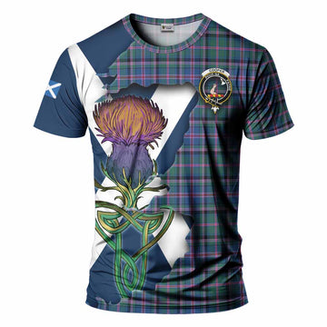 Tartan Vibes Clothing Cooper Tartan Family Crest T-Shirt Scottish Thistle Celtic Inspired