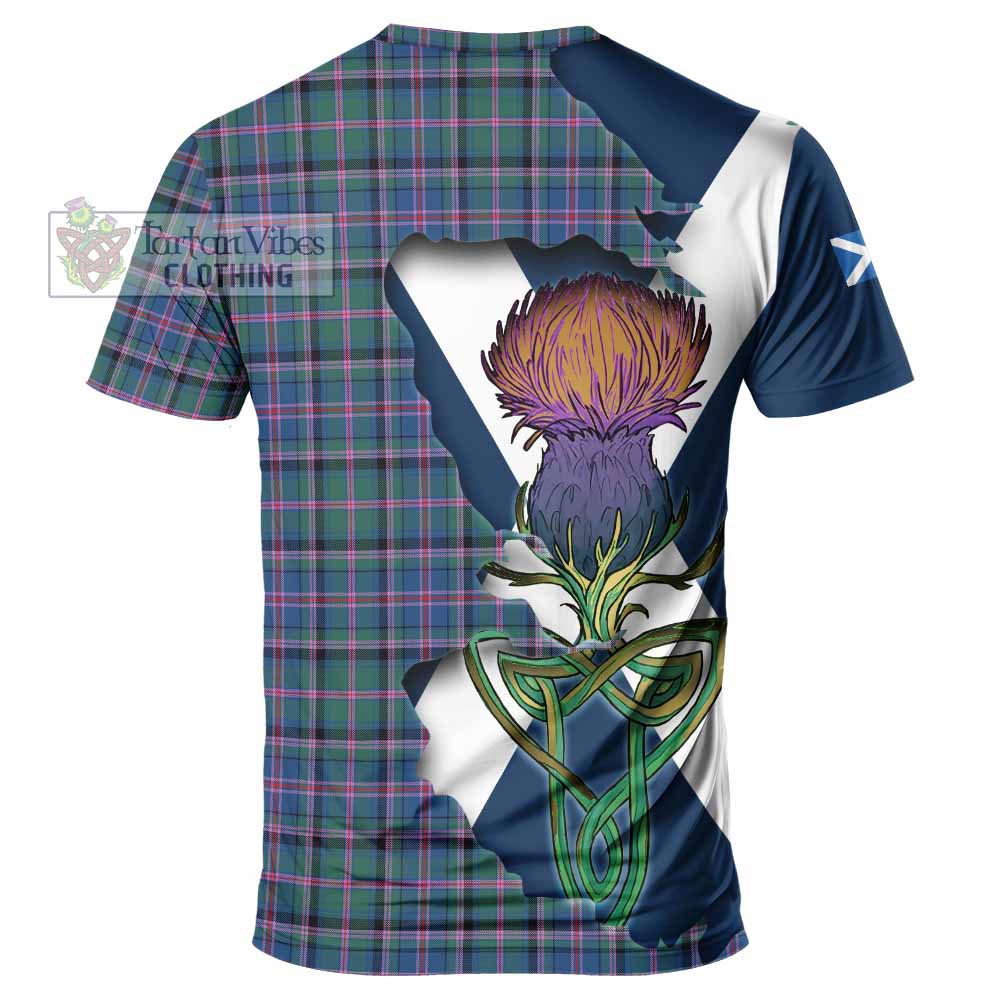 Tartan Vibes Clothing Cooper Tartan Family Crest T-Shirt Scottish Thistle Celtic Inspired