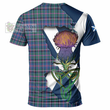 Tartan Vibes Clothing Cooper Tartan Family Crest T-Shirt Scottish Thistle Celtic Inspired