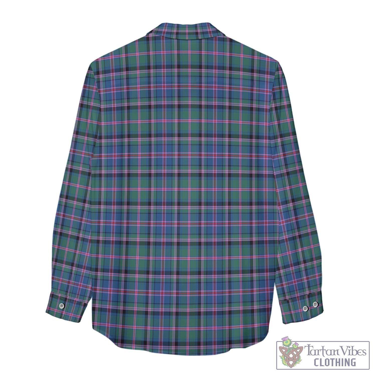 Tartan Vibes Clothing Cooper Tartan Womens Casual Shirt with Family Crest