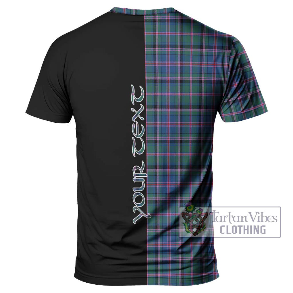 Cooper Tartan T-Shirt with Family Crest and Half Of Me Style - Tartanvibesclothing Shop