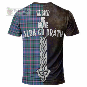 Cooper Tartan Family Crest T-Shirt Alba Gu Brath Be Brave Lion Ancient Style