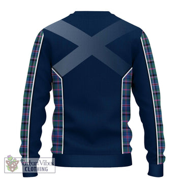 Cooper Tartan Knitted Sweater with Family Crest and Lion Rampant Vibes Sport Style - Tartan Vibes Clothing