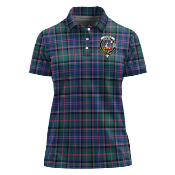 Cooper Tartan Polo Shirt with Family Crest For Women
