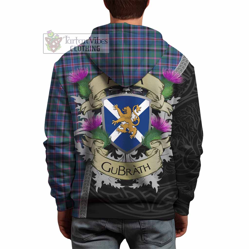 Tartan Vibes Clothing Cooper Tartan Family Crest Hoodie Lion Rampant Royal Thistle Shield Celtic Inspired