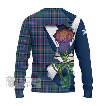 Tartan Vibes Clothing Cooper Tartan Family Crest Knitted Sweater Scottish Thistle Celtic Inspired