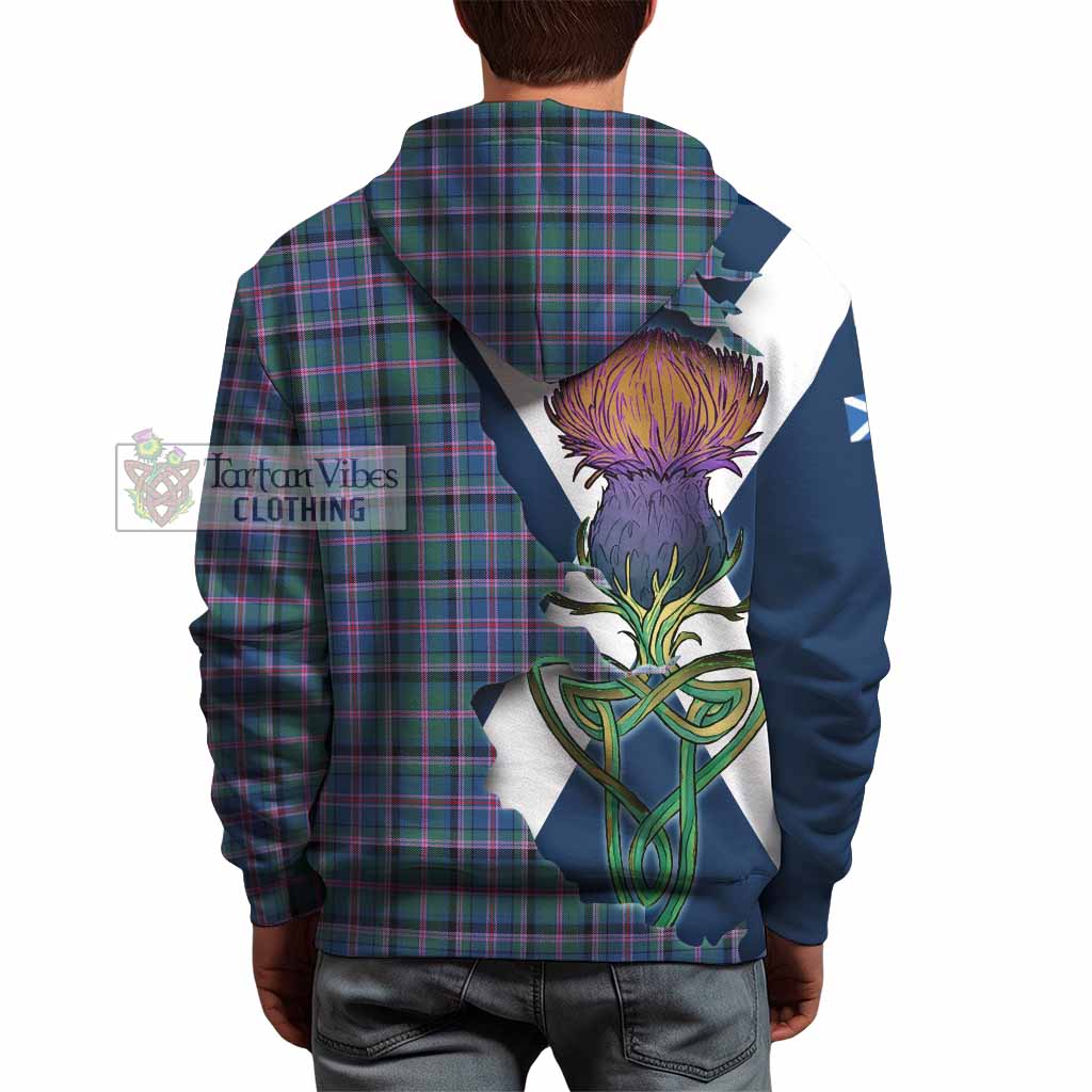 Tartan Vibes Clothing Cooper Tartan Family Crest Hoodie Scottish Thistle Celtic Inspired