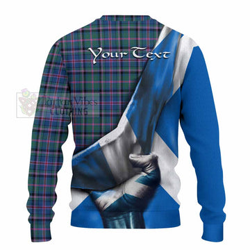 Tartan Vibes Clothing Cooper Tartan Knitted Sweater with Family Crest Scotland Patriotic Style
