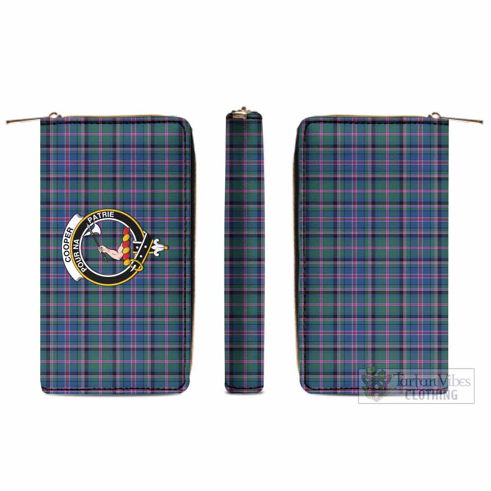 Tartan Vibes Clothing Cooper Tartan Women's Leather Wallet with Family Crest