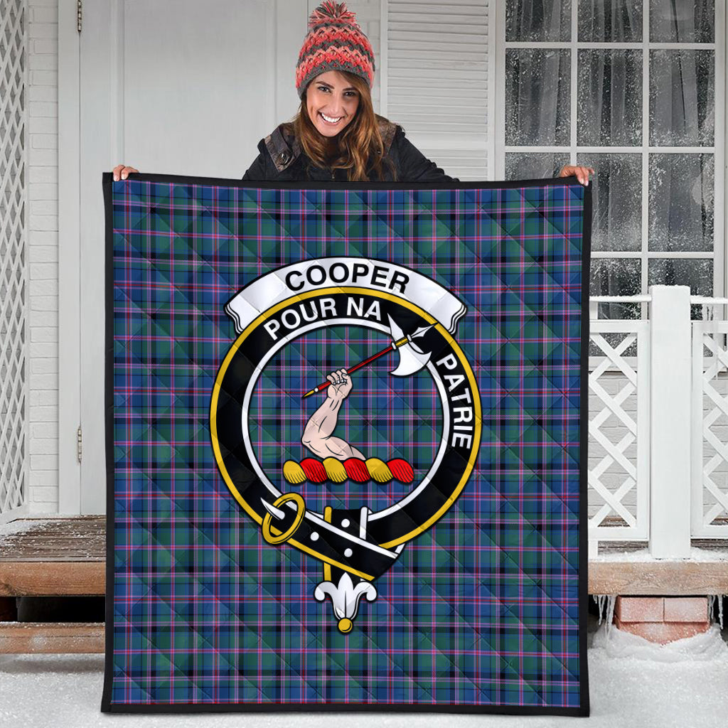 cooper-tartan-quilt-with-family-crest