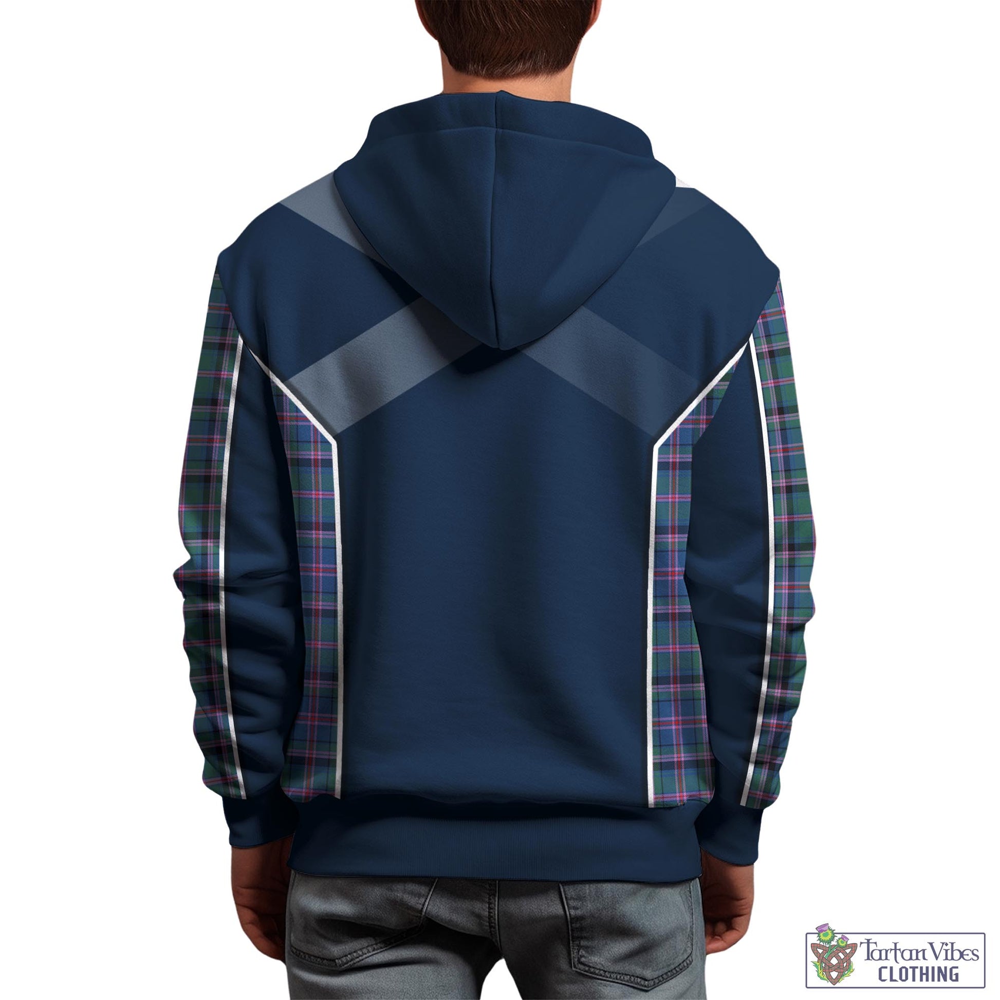 Tartan Vibes Clothing Cooper Tartan Hoodie with Family Crest and Lion Rampant Vibes Sport Style