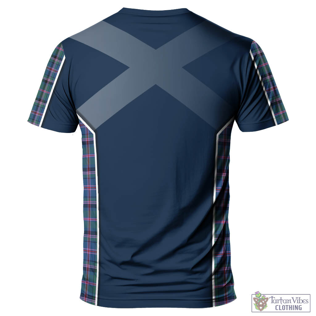 Tartan Vibes Clothing Cooper Tartan T-Shirt with Family Crest and Lion Rampant Vibes Sport Style