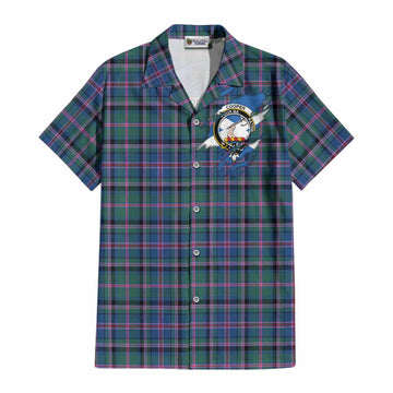 Cooper Clan Crest In Me Tartan Cotton Hawaiian Shirt Scotland Flag Style