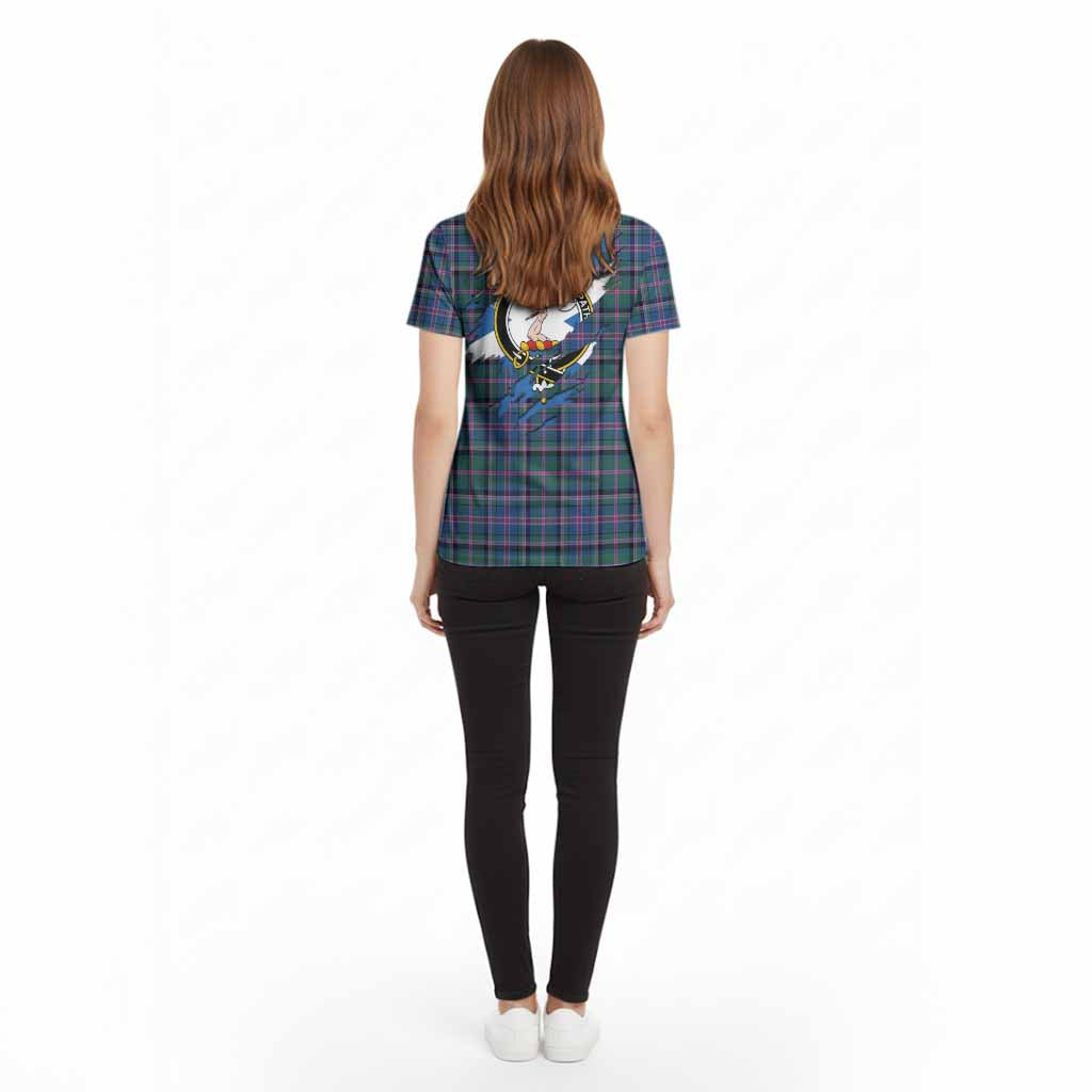 Cooper Clan Crest In Me Tartan Cotton T-shirt Scotland Flag Style