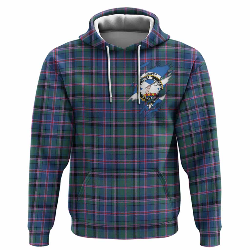 Cooper Clan Crest In Me Tartan Hoodie Scotland Flag Style