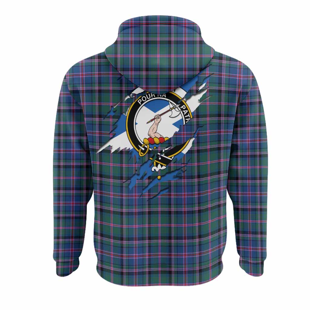 Cooper Clan Crest In Me Tartan Hoodie Scotland Flag Style