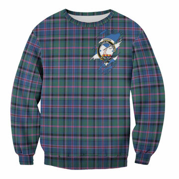 Cooper Clan Crest In Me Tartan Sweatshirt Scotland Flag Style