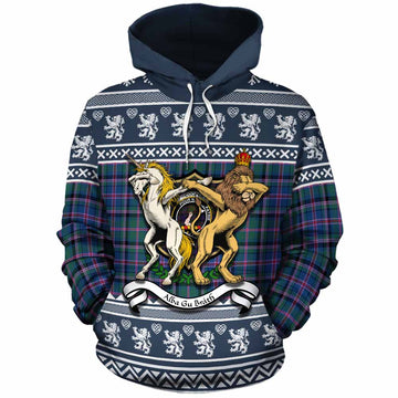 Cooper Clan Tartan Crest Christmas Cotton Hoodie Coat of Arms Funny Style